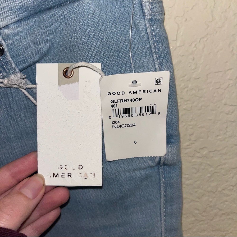 Good American Good Legs Flare Jeans Size 6/28 New With Tags - Picture 3 of 10